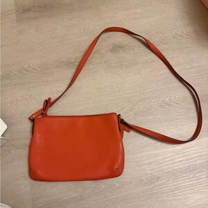 Coach Orange Leather Crossbody Bag